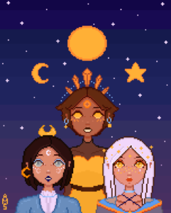 Space Girls Pixel Art